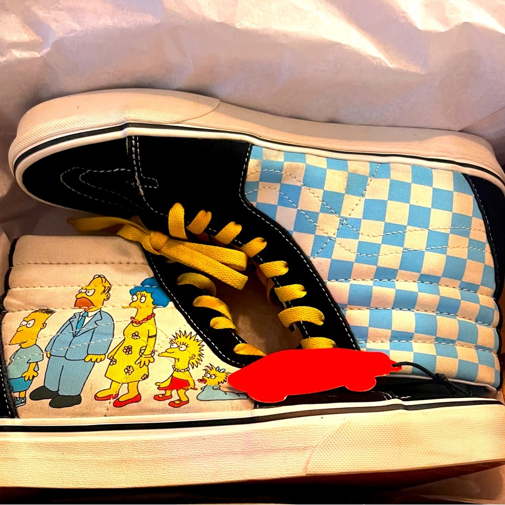 Limited edition Vans Simpsons high top sneakers